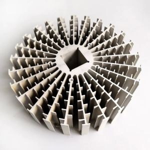Radial LED Aluminum Heatsink Extrusion Profiles Round AL 6063 T5