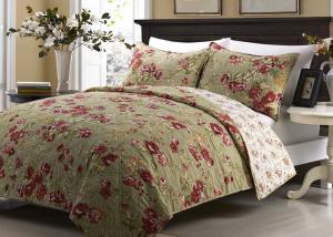 China Printed Machine Quilting Bedspreads And Coverlets 3pcs Color / Pattern Customized wholesale