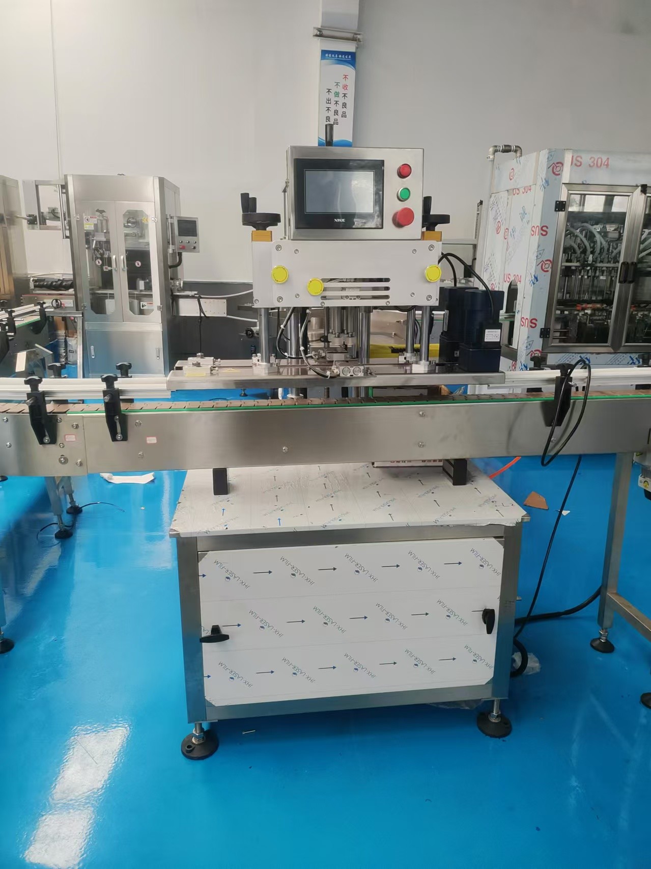 China automatic small desktop oil paste honey viscous liquid round bottle bottling filling capping labeling machine production line wholesale