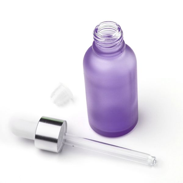Wholesale 20ml 50ml 100ml Frosted Glass Dropper Bottle For Serum Essential Oil Essence Custom Design Makeup Packaging