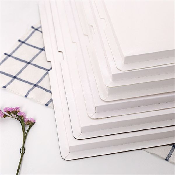 White 10 Inch Wave Cake Boards 15-Packs Squares Base Food-Grade Cardboard Wave Cake Plate Cake Board - Grease-Proof Square Golden Cardboard Base for
