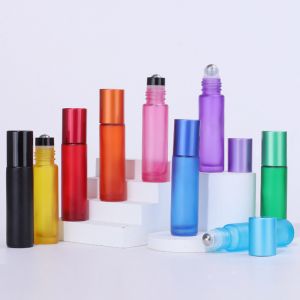 China 0.35oz Crystal Glass Bottle Essential Oil Roller ODM on sale