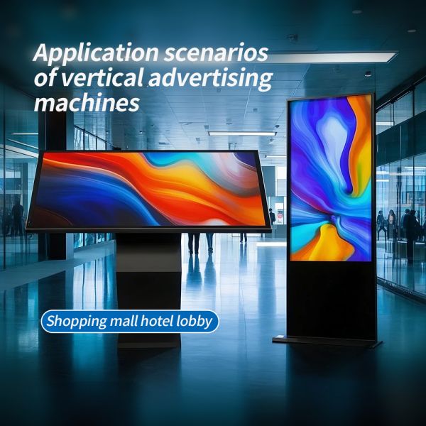 Customized Size OEM Floor Standing Led Commercial Advertising Display Screen High Brightness Digital Vertical Monitor