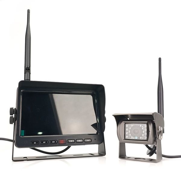 Forklift Strong Magnetic Camera System Forklift Camera with Laser Line 1080P 2 Split Rear View Monitor System