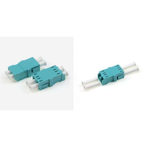 Duplex LC Adapter Multimode Fiber Coupler Mounting Without Flange