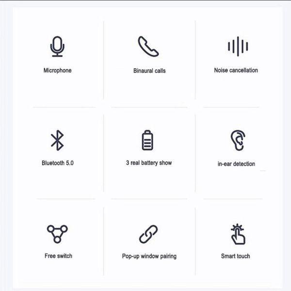 Stereo Wireless Bluetooth Earphone Pro3 TWS In Ear Touch Control