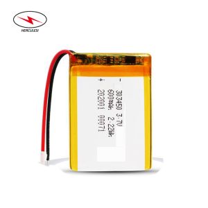 2.22Wh 3.7V 600mAh Pouch Li Polymer Cell HLP503040