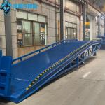 10T-10M Customized Green Loading And Unloading Goods Mobile Dock Ramp