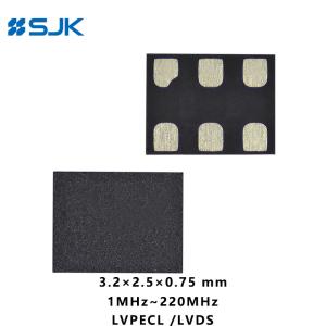 China SMD 3225 Size Programmable MEMS LVPECL Differential Oscillator With 6Pads Support 1-220MHz 2.25-3.63V wholesale