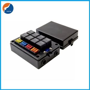 China Car Boat Truck Automotive Auto 12 Way Free Combination ATC ATO Blade Fuse 8P Relay Box Block Holder on sale