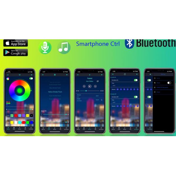 Remote Control Led Strip Light Rgb Ws2812 12v for LANDSCAPE