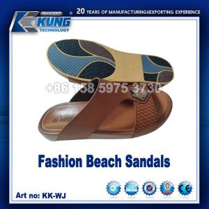 China ODM Multipurpose Leather Men Sandals , Wear Resistant PU Sandals For Men wholesale