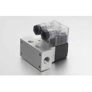 3V1 Single Unit 3 / 2 Way Solenoid Valve With Joint Box Coil Plate Connection