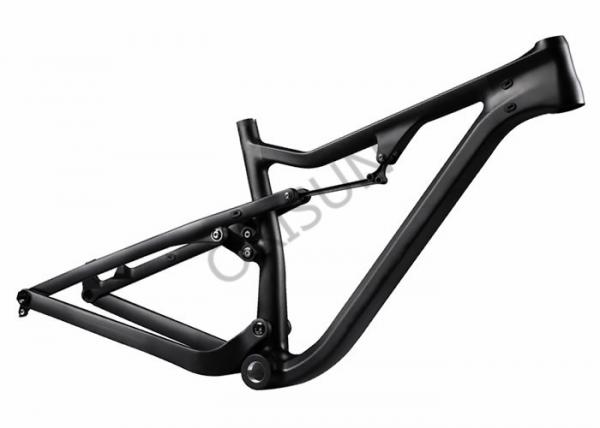 Quality Full Suspension Carbon Fat Bike Frame 120mm Travel XC / Trail Riding Style for sale