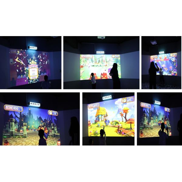 Immersive 3D MultiBall Games Interactive Ball-Throwing Wall Projection Game