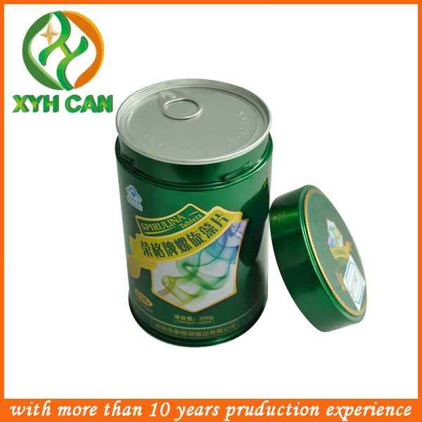 Tin Cans for Coffee Powder Tin with Screw Cap Cans for Packaging Coffee CMYK Printing
