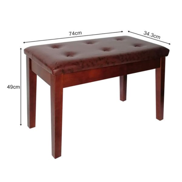 Classroom Living Room Odm Double Piano Stool 34.3cm Height