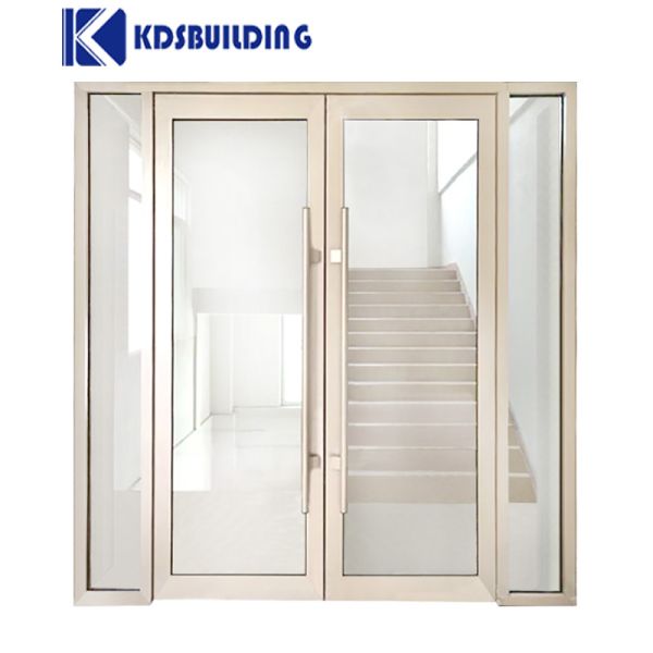 Aluminum Exterior Automatic Sliding Door Double Glass Casement Spring Door