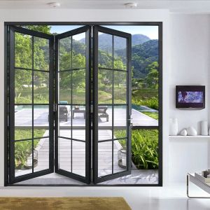 China Partition Fence 1.85mm 3200mm Aluminium Bifold Doors wholesale