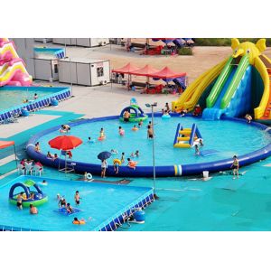 Buy cheap UV Resistance Commercial Inflatable Water Parks With Swimming Pool from wholesalers
