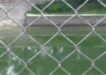 Green Flat Wire Mesh , 2x2 Chain Link Fence Mesh For Building Material