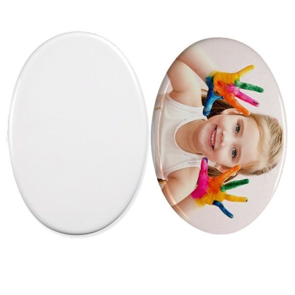 Blank Coated Oval Sublimation Ceramic Photo Tiles Memorial Portraits For Seniors Tombstone Ceramic Photo Tiles