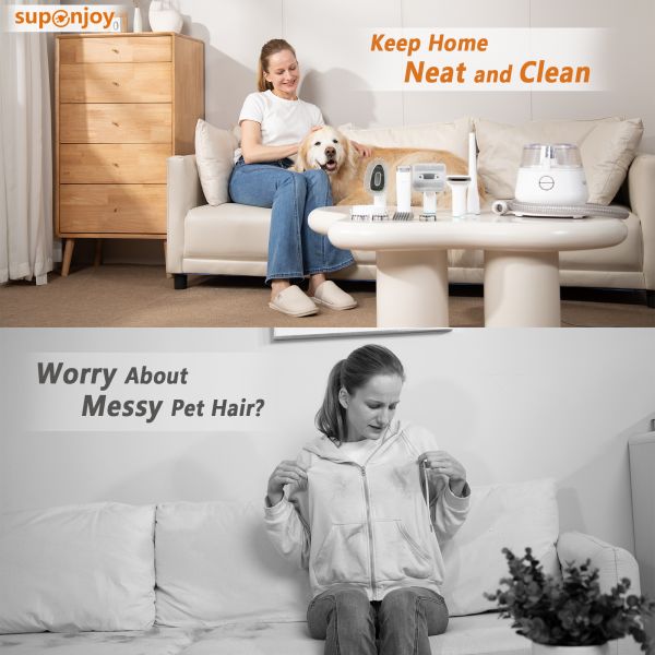 Pet Cat Clipper Shedding Brush Grooming Kit and Vacuum Pet Grooming Products Mental ABS