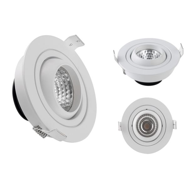 3W led downlight anti-glare cob eyeball shape with high quality and best price