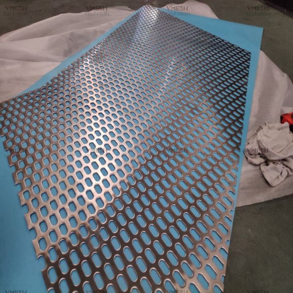 Hexagonal Hole Aluminum Perforated Mesh Sheet 1mm Thickness
