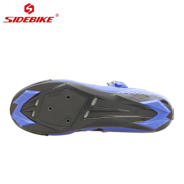 Water Proofing Blue Road Bike Shoes Microfiber Upper With CE / ISO Certification