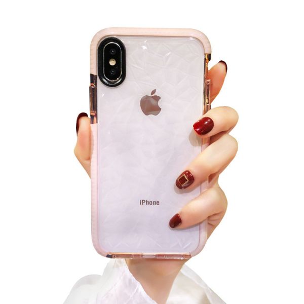 Iphone XS Max Shockproof Phone Cases Diamond 3D Anti-Skid Shatter Resistant
