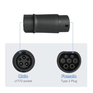 Electric Vehicle Charging Adaptor AC J1772 Charger Plug Type1 to Type2 EV