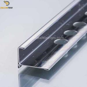 China 304 10mm Stainless Steel Tile Trim Mirror Finish For Tile External Corner Protection on sale