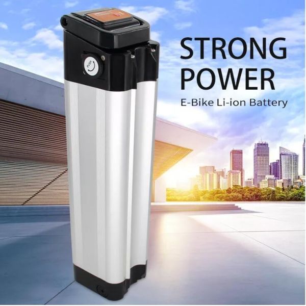 Silver Fish Lithium Ion E Bike Battery Replacement Rechargeable Down Tube 36V