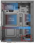 ETEK Micro ATX Chassis For Office Two Hardware Structures short And Long