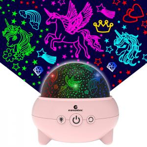 China Practical Unicorn Starry Night Light Projector Multicolor For Kids Room on sale