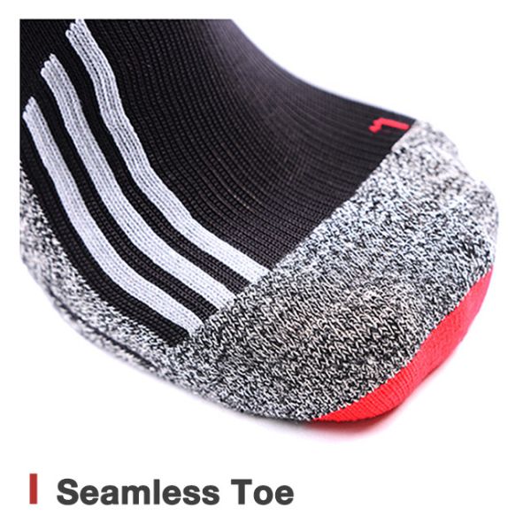 Cushion Padded Custom Cycling Socks Breathable Crew Bike Riding Socks