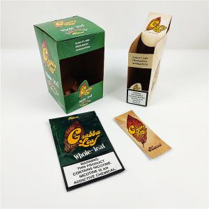 China 2020 New Design Grabba Leaf Cigar Wraps Packaging Paper Box Blunt leaves Package Display Set wholesale