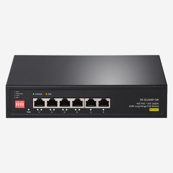 12Gbps Switching Capacity Gigabit Unmanaged Ethernet Switch Featuring 6 RJ45