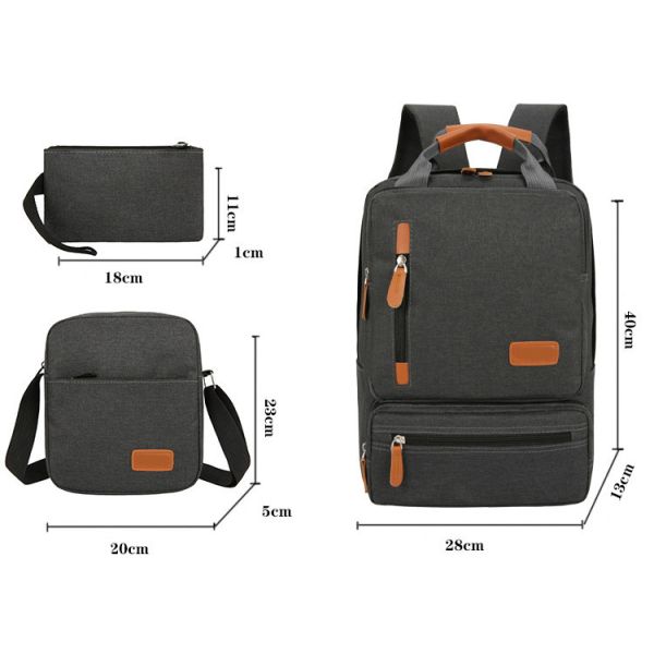 3 In 1 Travel Laptop Backpack BSCI ISO Anti Theft Backpack School