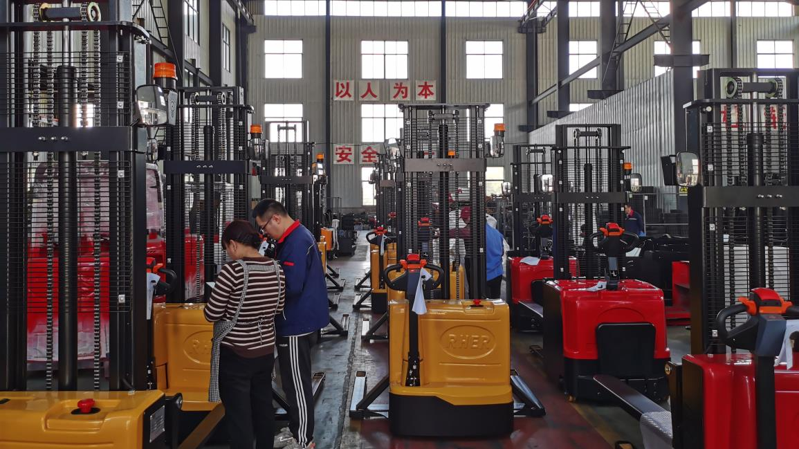 1-10T KAD Manual Hydraulic Pallet Truck Small Manual Forklift With PU Wheel