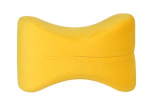 China Removable Cover Visco Elastic Memory Foam Pillow Under Knees Yellow Color on sale