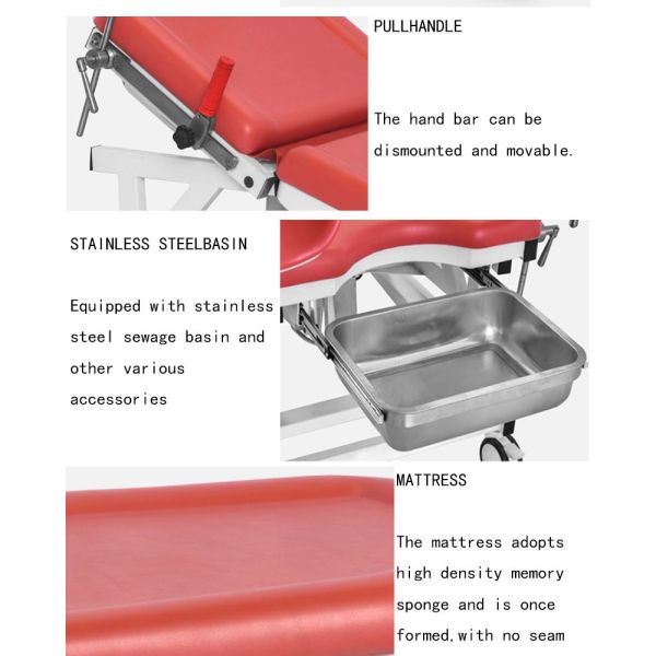 ODM Med Surg Hospital Bed Carbon Fiber Clinic Multifunctional Surgical Table