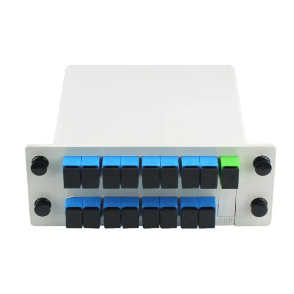 Sc Fiber Optic Cassette Plc Splitter Card Inserting 1X2 1X4 1X8 1X16 1X32 Way Mini PLC Splitters Card Type Box Splitter