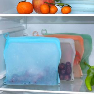 Microwavable 30oz Food Grade Platinum Silicone Storage Bag