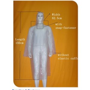 Buy cheap Industrial Clear Womens Plastic Raincoats , PE Material Throw Away Raincoats from wholesalers
