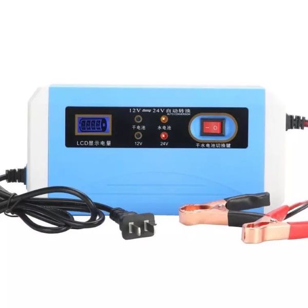12v 24v10A Intelligent Car Battery Charger ABS PC Fireproof