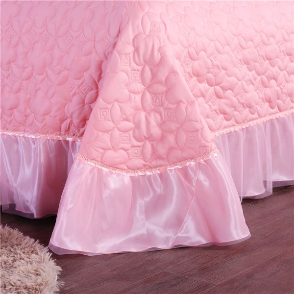 Luxury Four-piece Wedding Bedding Set with Printed Comforter and 100% Cotton Duvet Sheet