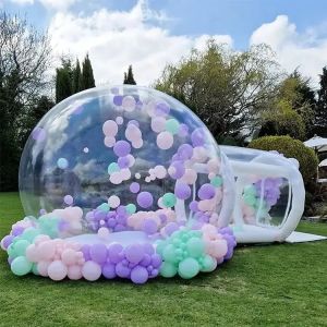 Portable Inflatable Transparent Bubble Tent 5m OEM With Blower