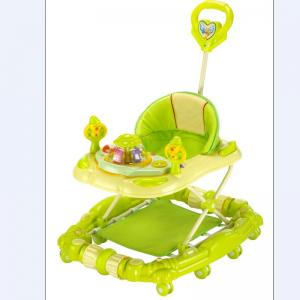 China Adjust Modern Baby Girl Walker 6 Wheel Plastic Baby Walker with Handle wholesale